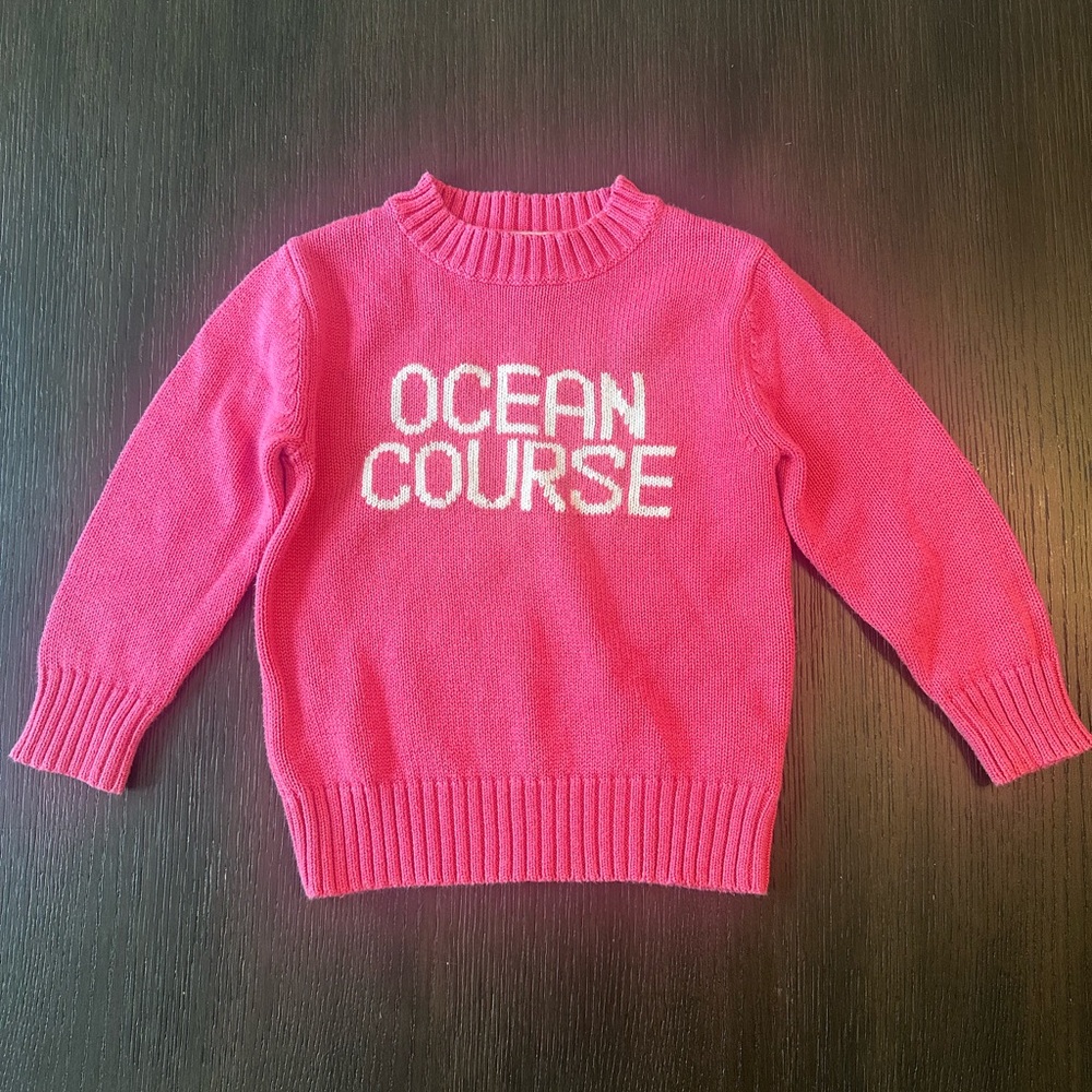 Pink Ocean Course Sweater - size 2t